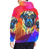 Pug watercolor All Over Print Hoodie for Men