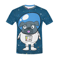 PUG ASTRONOUT All Over Print T-Shirt for Men (USA Size)