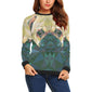 Triangle 3D Pug Crewneck Sweatshirt for Women