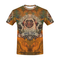 pUG LIFE All Over Print T-Shirt for Men (USA Size)