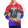 Pug watercolor All Over Print Hoodie for Men