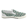 Green Pug Women's Slip-on Canvas Shoes