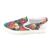 Pug flower art Men's Slip-on Canvas Shoes