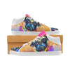 Pug Watercolor Women's Chukka Canvas Shoes