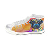 Pug WaterColor Women's Classic High Top Canvas Shoes