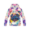 Pug Flower All Over Print Hoodie for Women