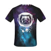 Space Pug All Over Print T-Shirt for Men (USA Size)