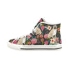 Pugs of spring floral Vancouver H Women's Canvas Shoes