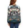 Pug cool All Over Print Crewneck Sweatshirt for Women
