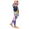 Pug Watercolor Low Rise Leggings (Invisible Stitch)